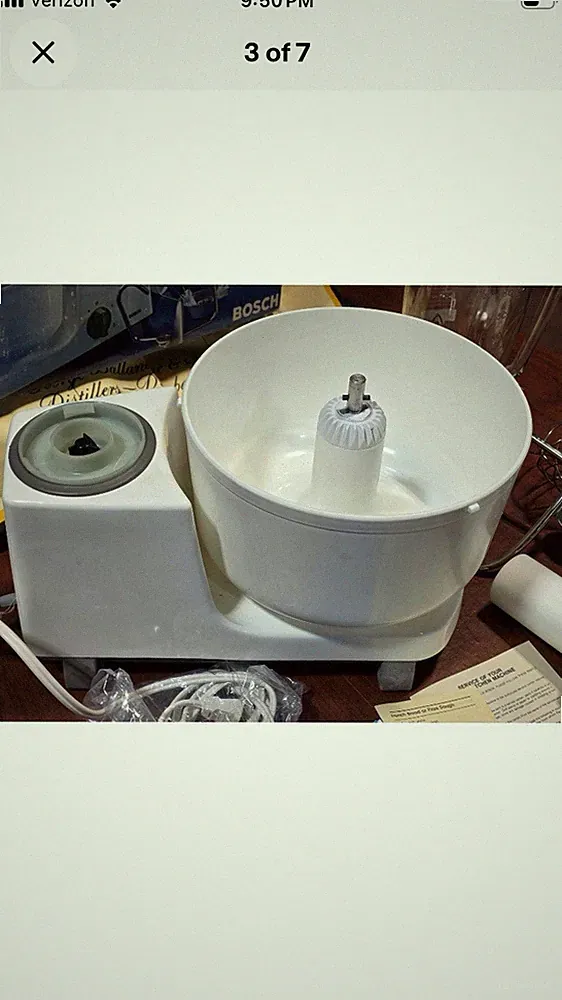 New Vintage Bosch Mixer UM3 Universal Food Processor w/ Attachment NEW VERY RARE