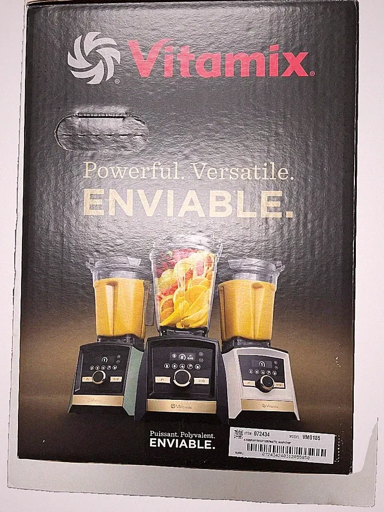 NEW Vitamix A3500 Ascent Smart Blender 64oz Matte Navy Gold Label Gold Accents