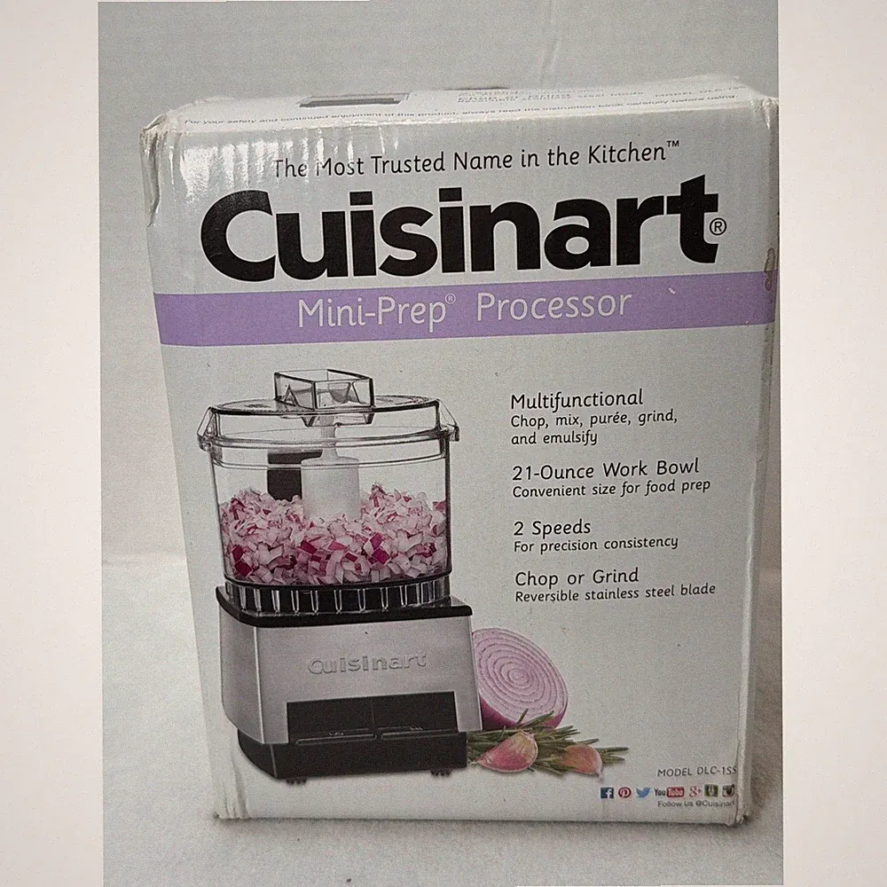 NIB 2015 Cuisinart Mini-Prep Processor DLC-1SS 21oz 2-Speed Food Processor