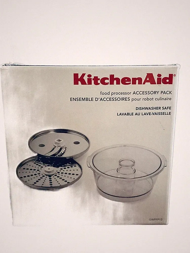 NIB KitchenAid Food Processor Accessory Pack GWPFP13 4 Cup Bowl Fry Ice Discs