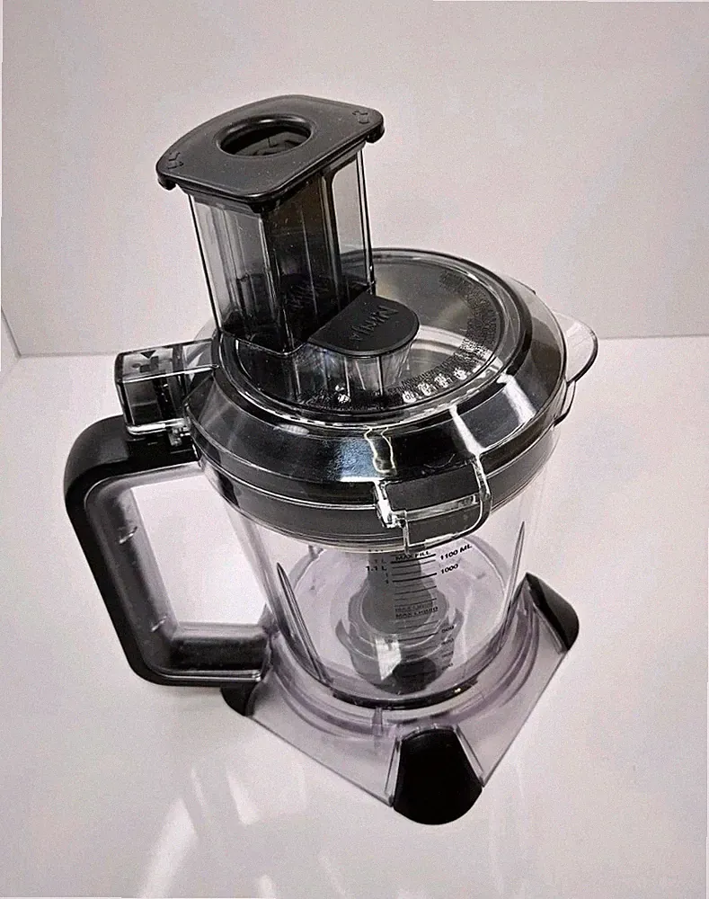 Ninja 40oz Food Processor Bowl, Lid w/ Feed Chute, Food Pusher, & Grating Disk