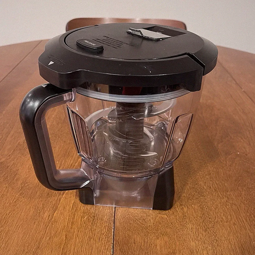 Ninja 64 oz 8 Cup Food Processor Replacement Bowl Locking Lid Chopping Blade