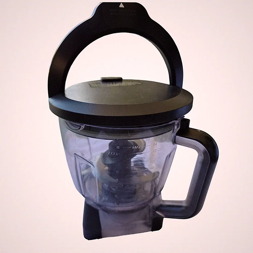 Ninja 64oz Food Processor Bowl 7-Cup Pitcher with Lid and Stacked Blade Assem K3