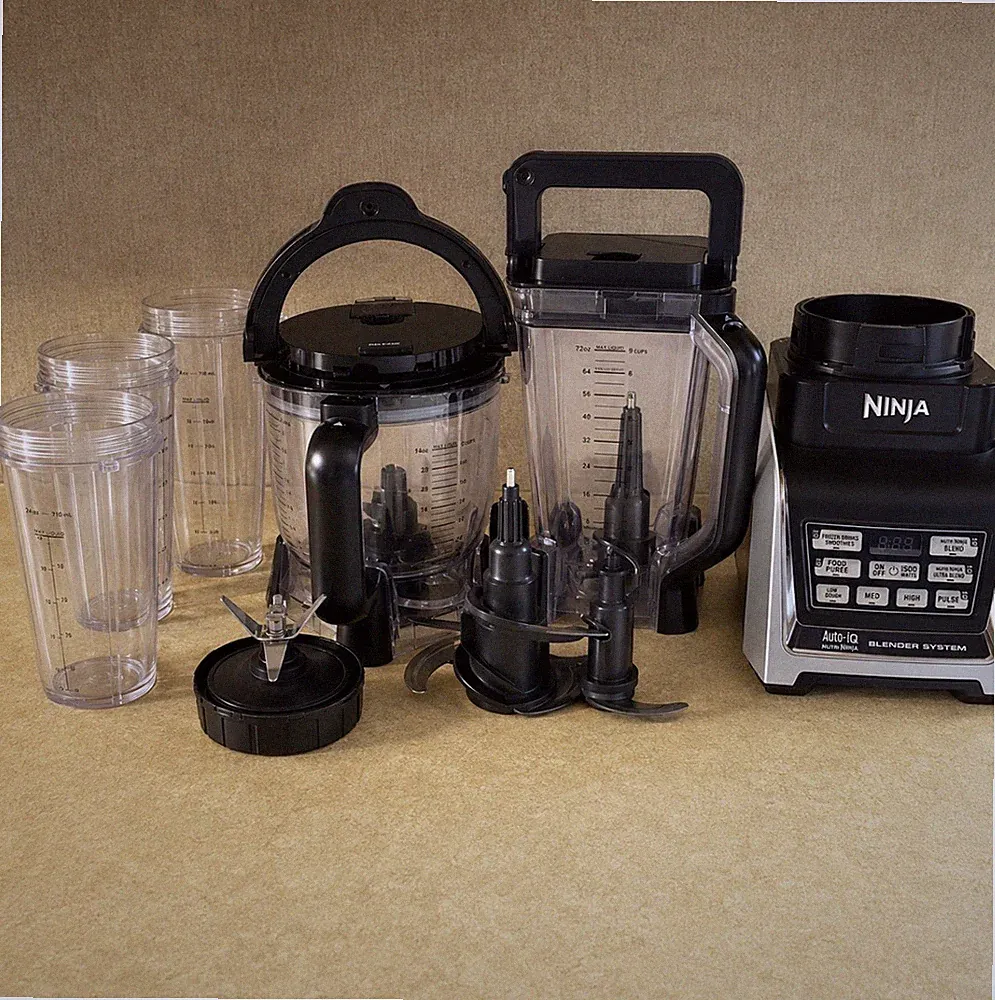 Ninja Auto-iQ BL680A Blender 1500W Motor Complete Pitcher, Food Processor, Cups