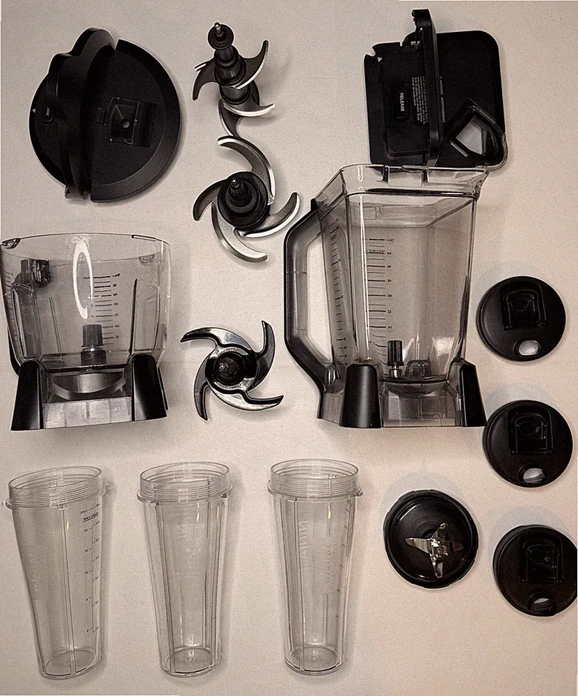 Ninja Blender Accessory Lot Food Processor Power Blender Smoothie Cups Lids