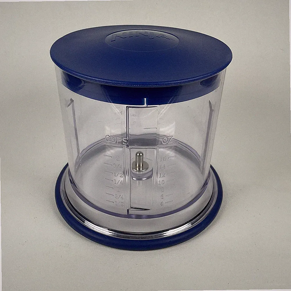 Ninja Blender Food Processor Replacement 16 oz/2 Cup Bowl with Lid Blue Only