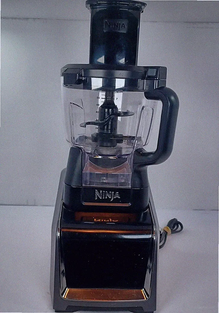 Ninja CT680SS 8-Cup 1200W Food Processor Black w/ Bowl Lid Blade Pusher Pulse