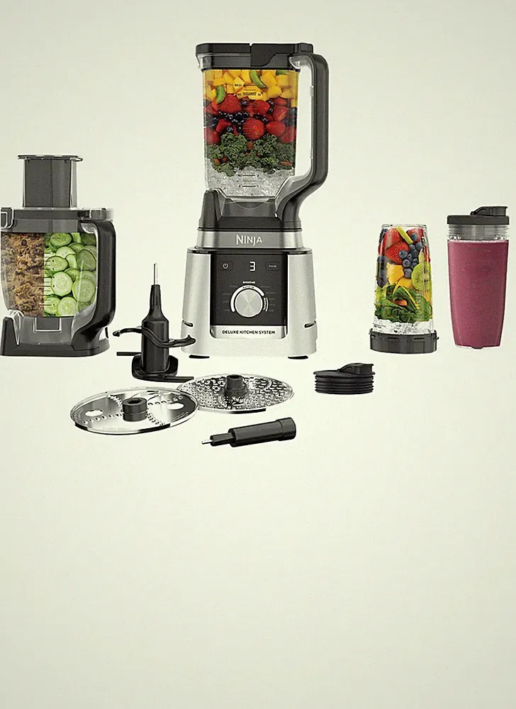 Ninja Deluxe Kitchen System 1600W, 88 oz Blender & 9-Cup Food Processor Combo