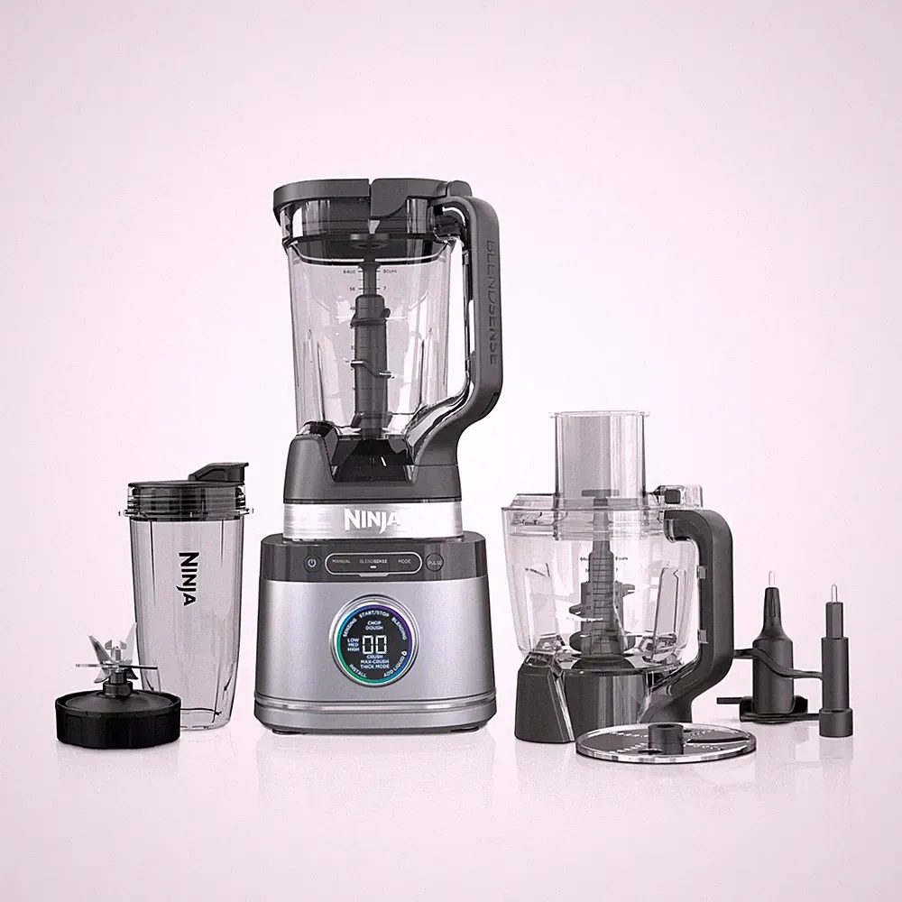 Ninja Detect Kitchen System 72-Oz Blender, Feed Chute with Slicing & Shredding D