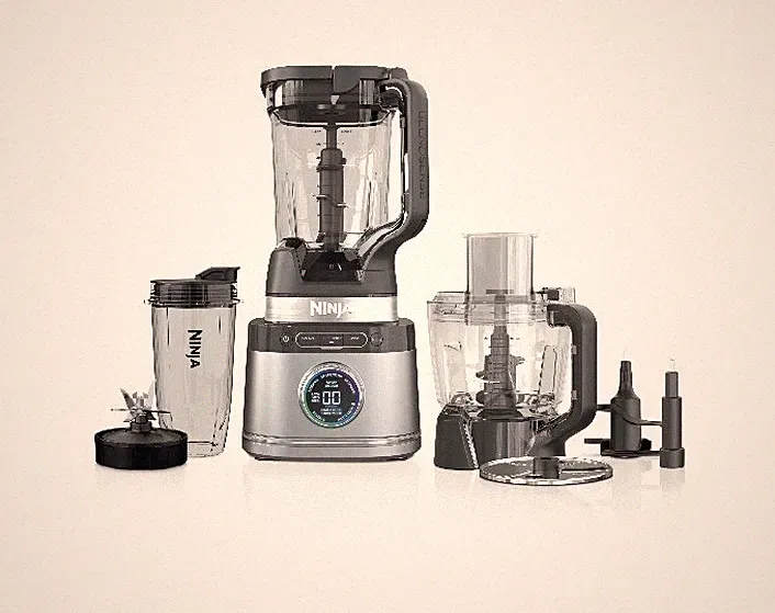 Ninja Detect Professional Blender 1800W, Food Processor Bowl, 64oz, Silver/Black