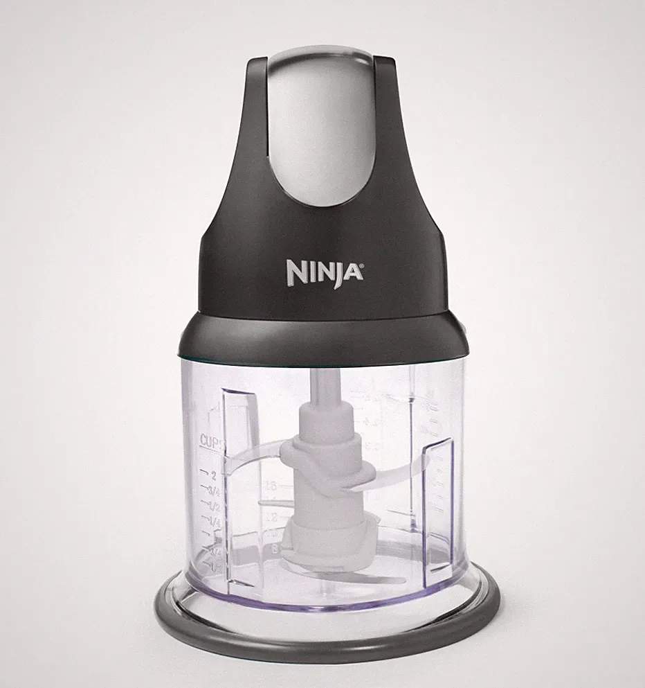 Ninja Express Chop 2 Cup Food Chopper One Touch Pulse NJ100 Gray