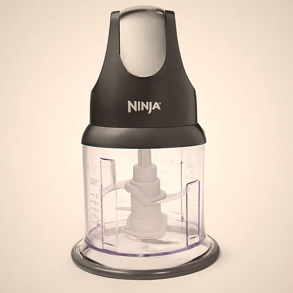 Ninja Express Chop 200 W Food Processor, Mince, Puree, One-Touch, Non-Slip Base
