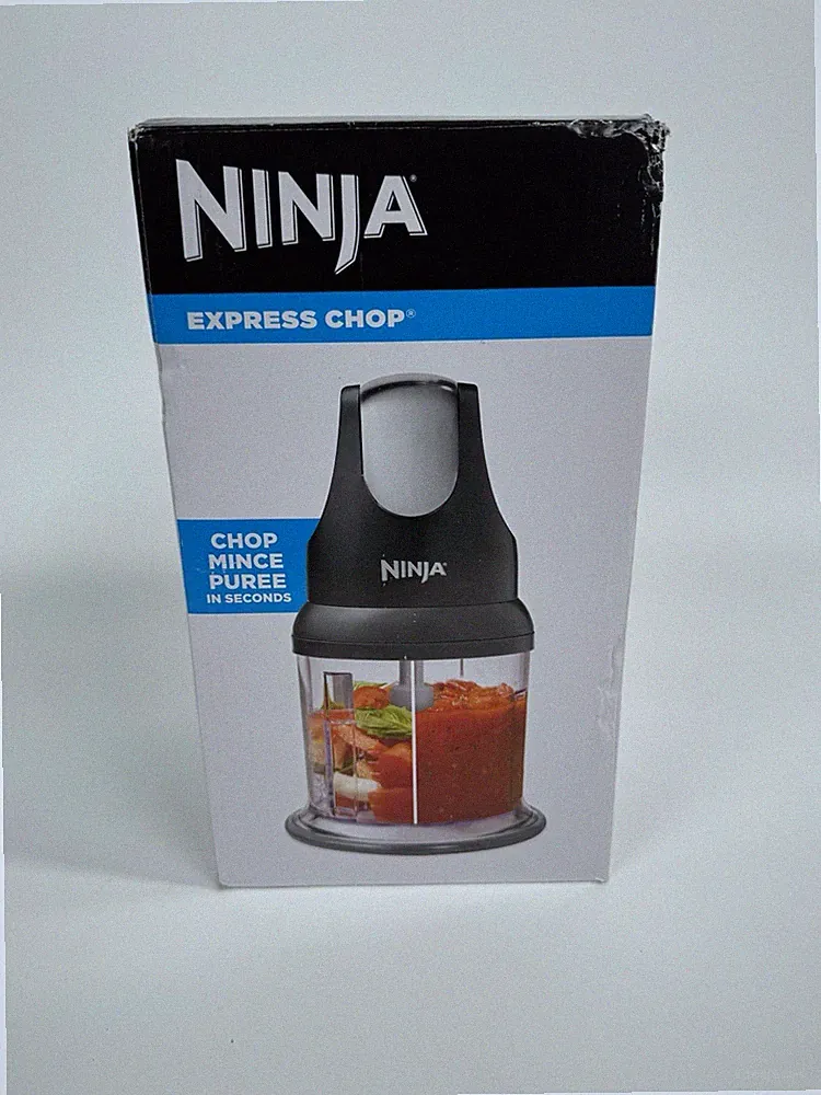 Ninja Express Chop Food Chopper NJ100WM Open Box Black Mini Blender 200W