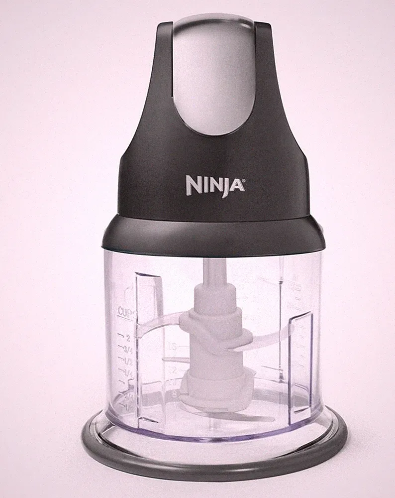 Ninja Express Chop Mini Food Processor 2-Cup 200W Electric w/ Lid, Non-Slip