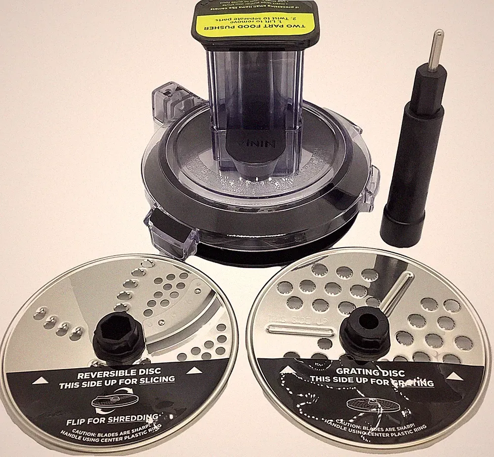 Ninja Feed Chute Lid Disc Kit for 40oz Food Processor Bowl CT671AV CT672A CT672V