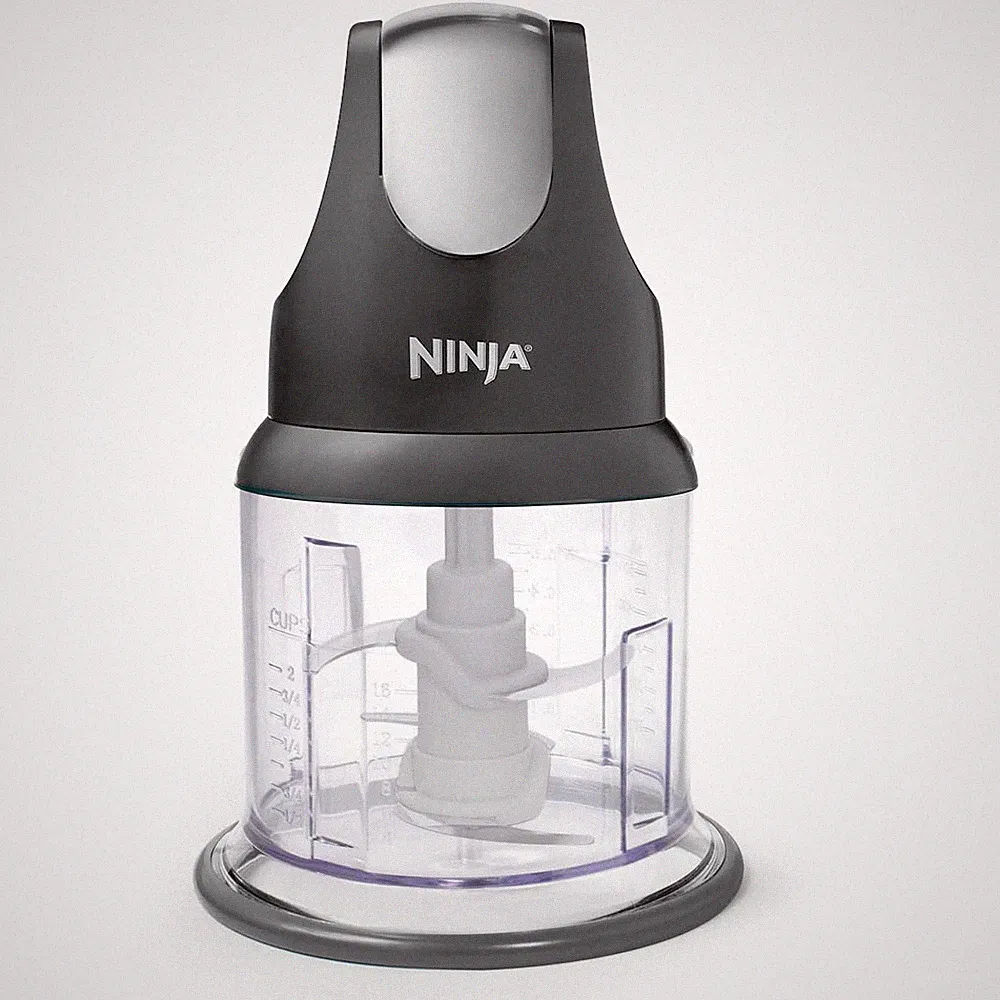 Ninja Food Chopper 2 Cup Express Chop Mini Processor One Touch NJ100 Gray