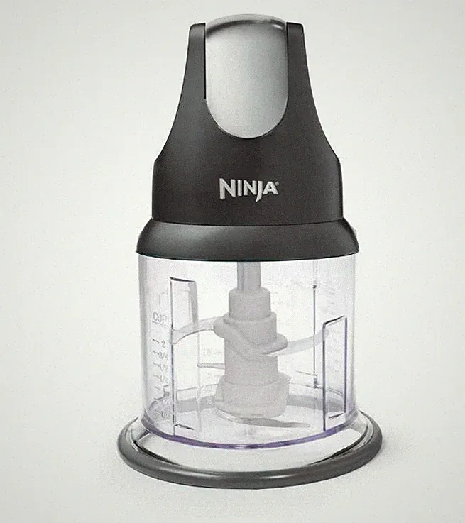 Ninja Food Chopper 2-Cup, One-Touch Pulse, Splash Guard & Storage Lid, Compact
