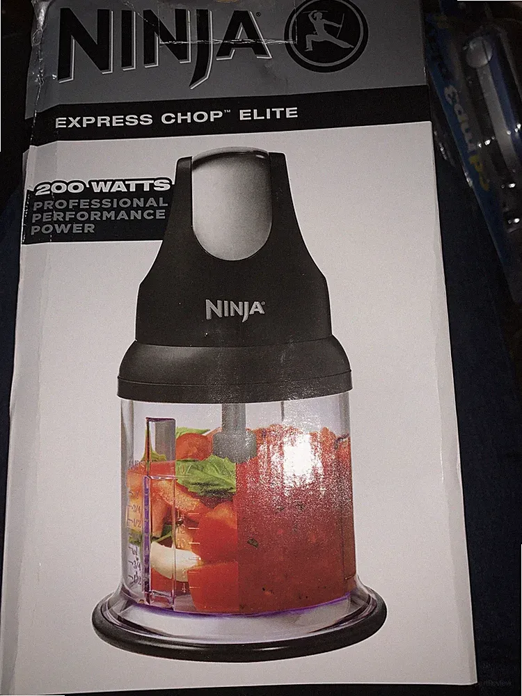 Ninja Food Chopper Express Chop Elite 200W 16 Oz Bowl Food Processor