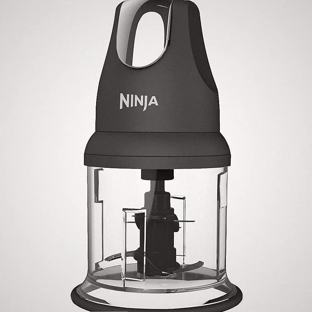 Ninja Food Processor 200 Watt 16 oz Gray Ergonomic Design for Easy Meal Prep