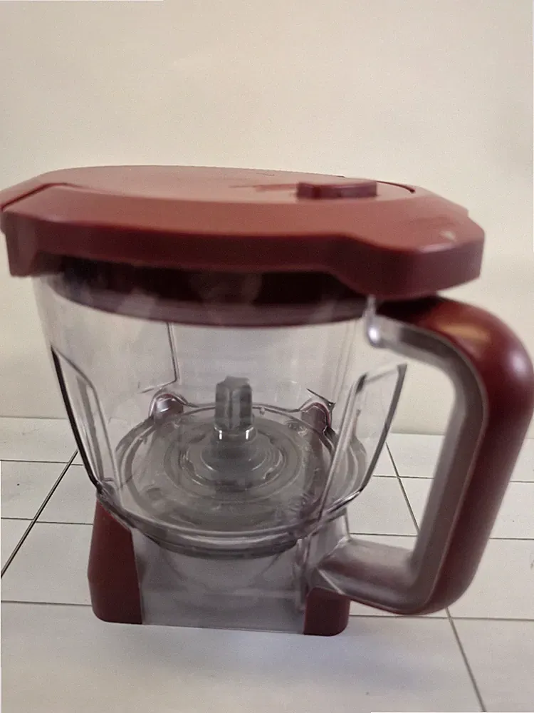 Ninja Food Processor Blender Pitcher 56 oz 7 Cup Bowl RED