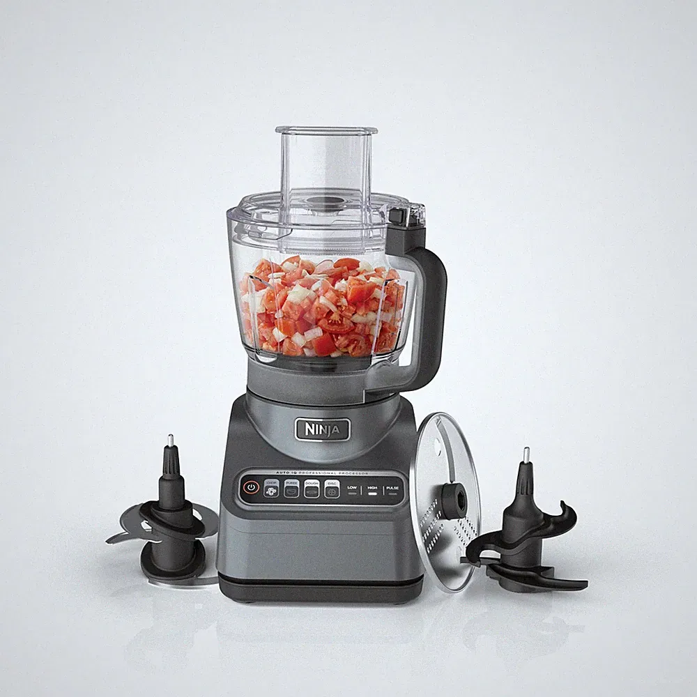 Ninja Food Processor, Professional Plus, 1000 Peak Watts, 4 Functions for Cho...