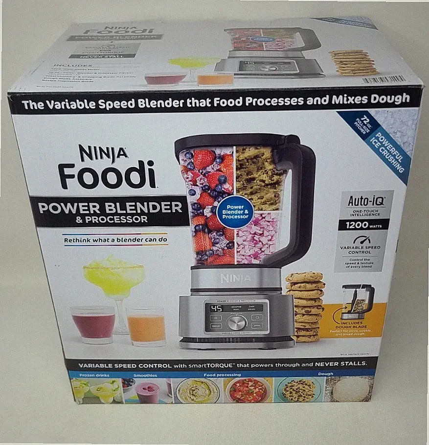 Ninja Foodi POWER BLENDER & FOOD PROCESSOR 1200W AUTO-IQ, SS200 (NEW)