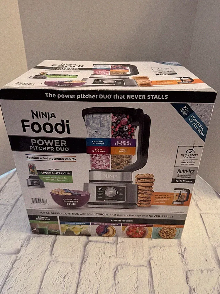 Ninja Foodi POWER BLENDER & FOOD PROCESSOR 1200W AUTO-IQ, SS200 NEW
