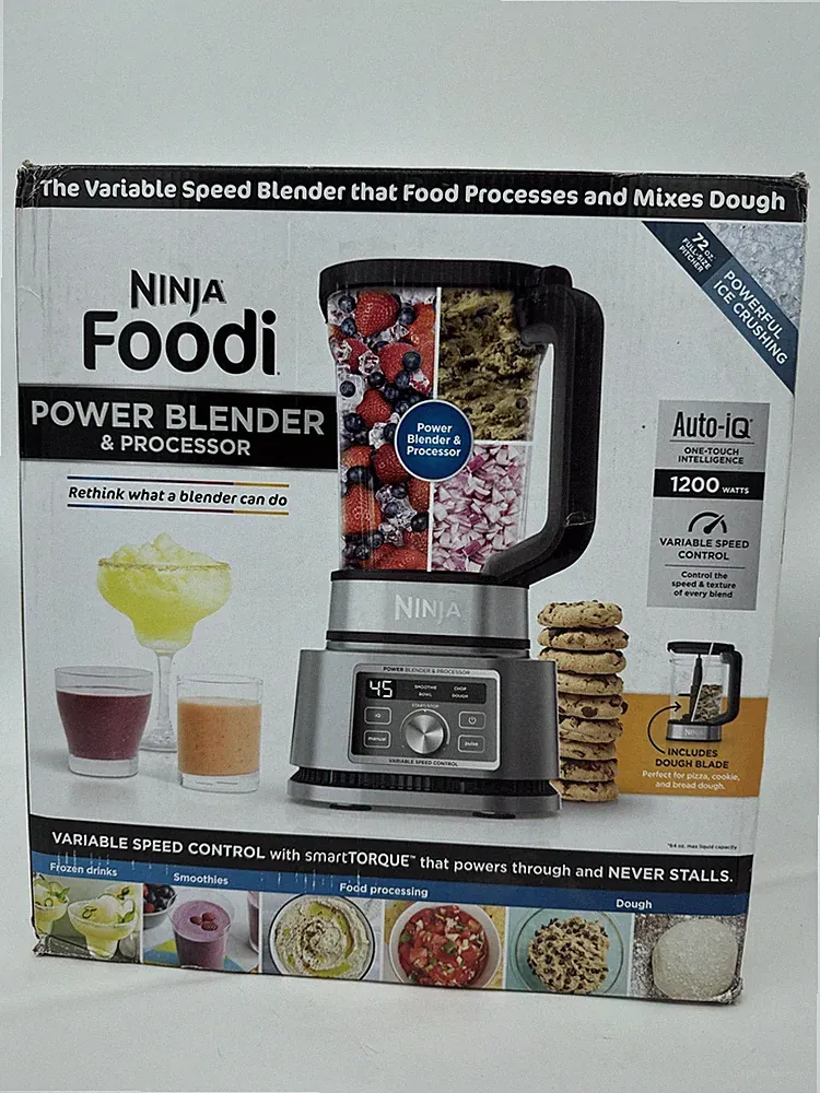 Ninja Foodi POWER BLENDER & FOOD PROCESSOR 1200W AUTO-IQ, SS201 NEW