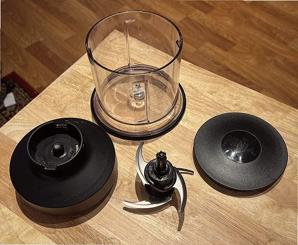 Ninja Foodi Power Chopper 3-Cup Food Processor Bowl Accessory with Blades/Lid