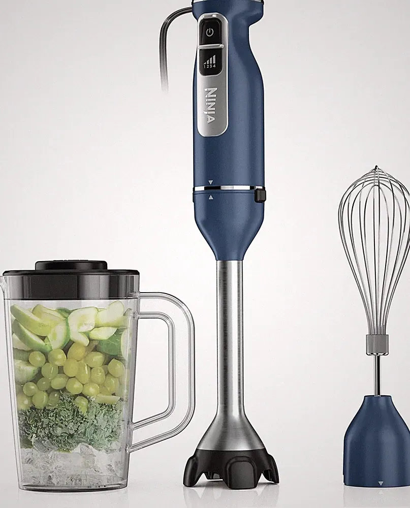 Ninja Immersion Blender and Whisk, Hand Stick Blender, 4 Speeds, with Splattersh