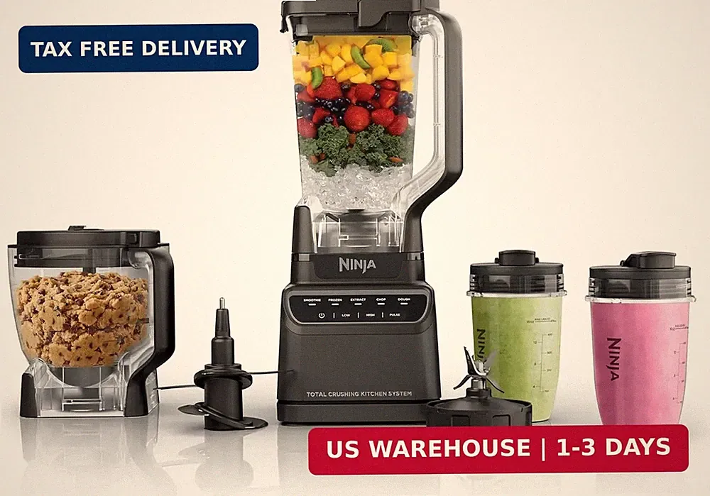 Ninja Kitchen System | All-in-One for Smoothies, Frozen Drinks, Veggie Chopper &