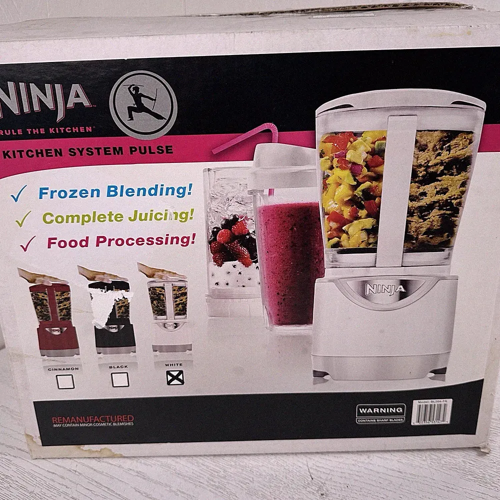 Ninja Kitchen System Pulse Blender And Food Processor Cookie Dough Bread Dough