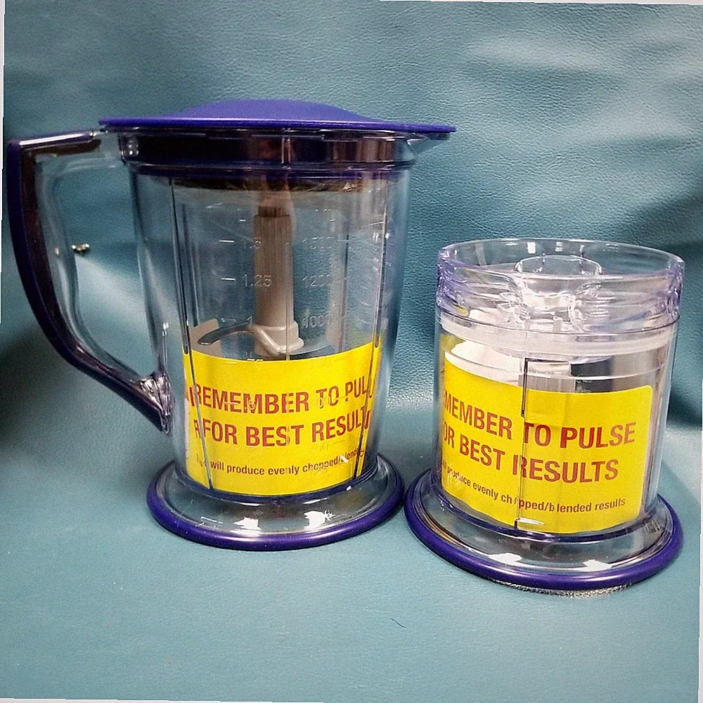 Ninja Master Food Processor Replacement 6 Cup Pitcher w 2 Cup Chopper Bowl