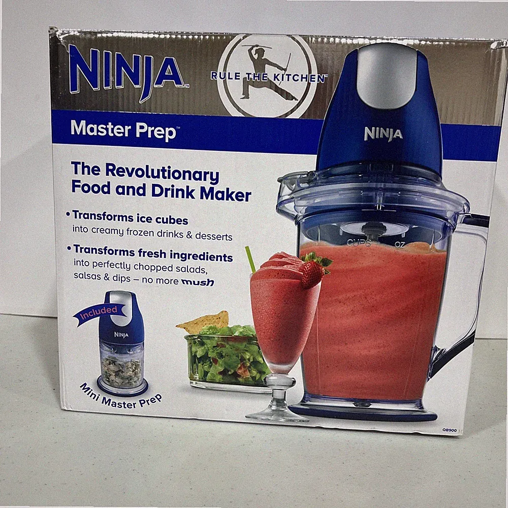 Ninja Master Prep Blender Food Processor 48oz 400W BUNDLE QB900 54