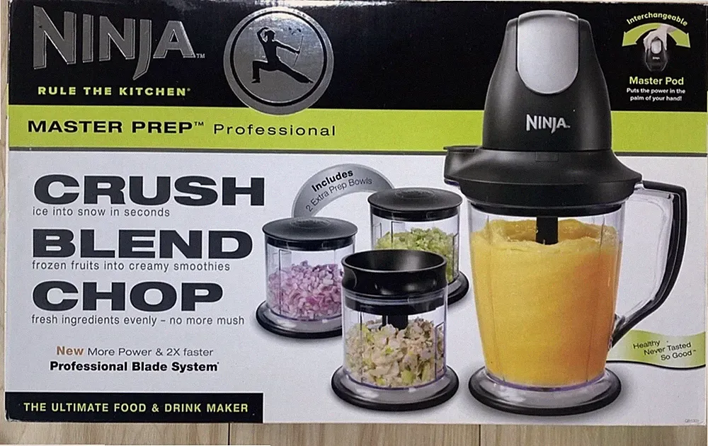 Ninja Master Prep Professional 450W Blender Food Processor Chopper QB1004 48oz