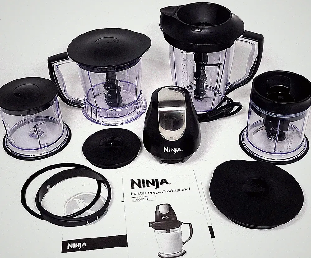 Ninja Master Prep Professional Express Blender Lot QB1005Q Food Processor TESTED