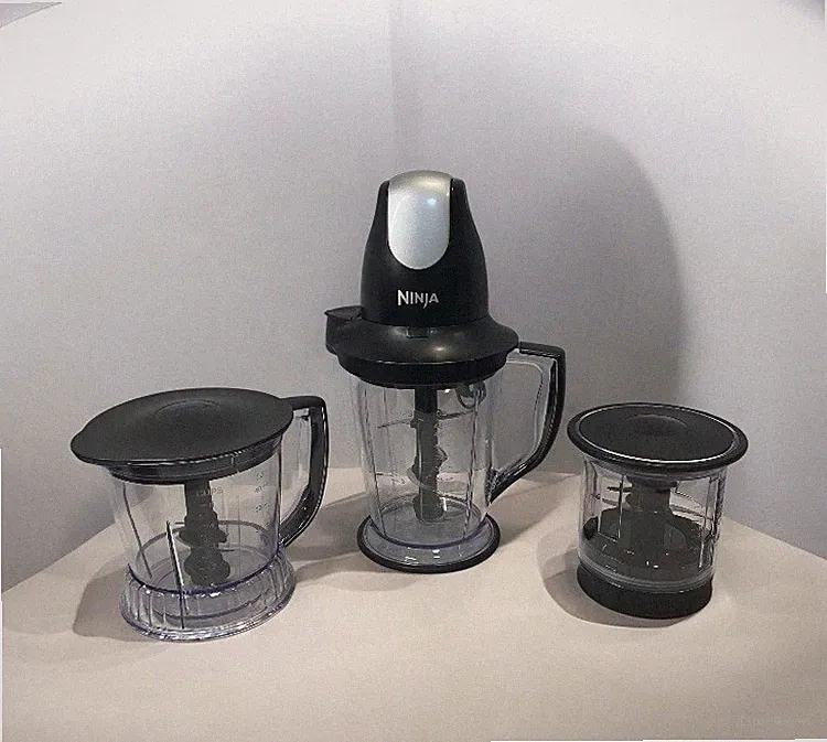 Ninja Master Prep Professional Food Processor Blender Set Black Silver 3 Piece