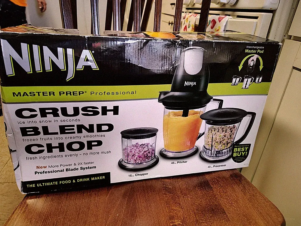 Ninja Master Prep Professional Food Processor, Interchangeable Pod, 16/40/48 oz