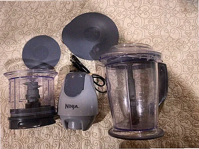 Ninja Master Prep Professional Food Processor Mixer Blender Lids Blades WORKS!