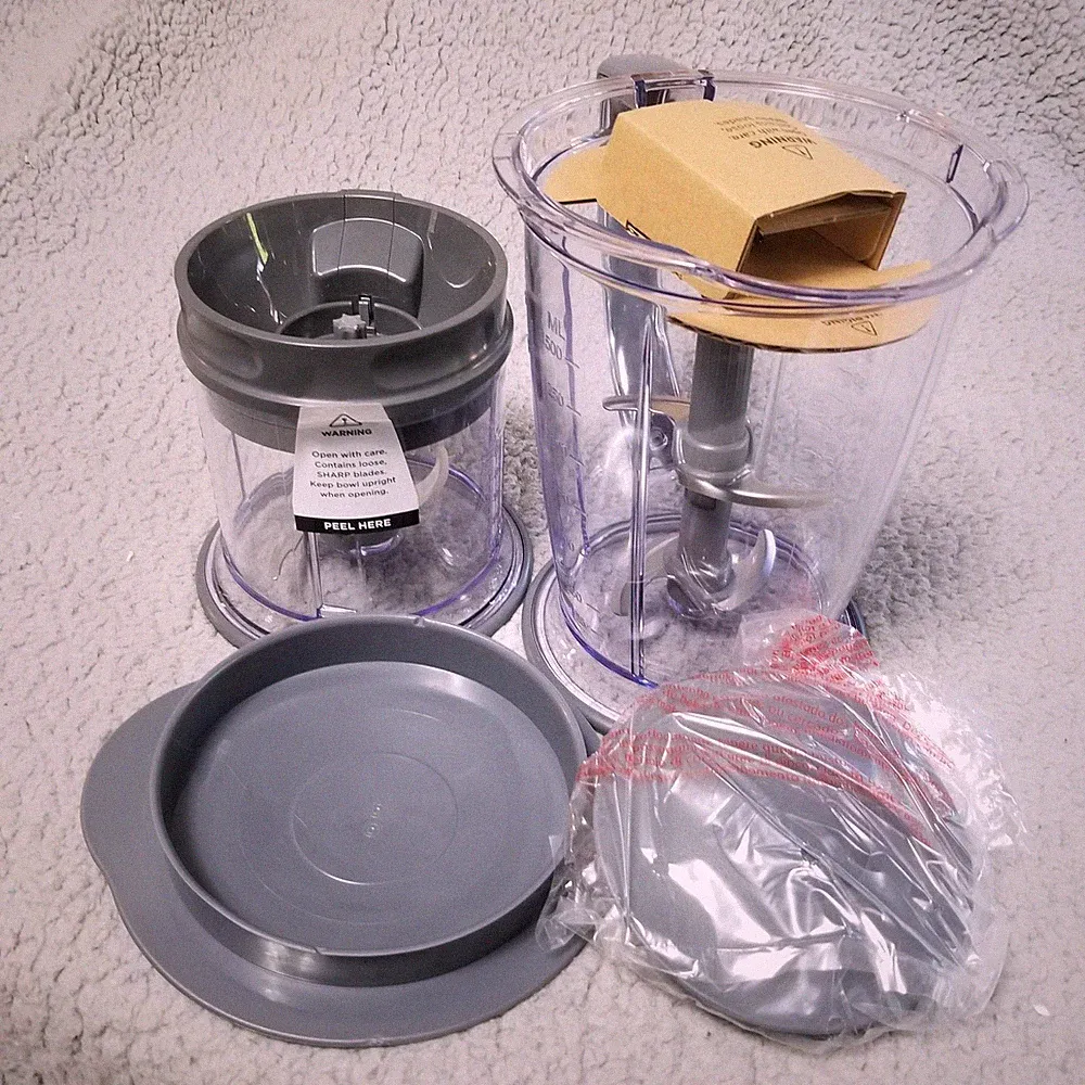Ninja Master Prep QB1004 Lot Of Two Cups : 48oz And 16oz Replacement