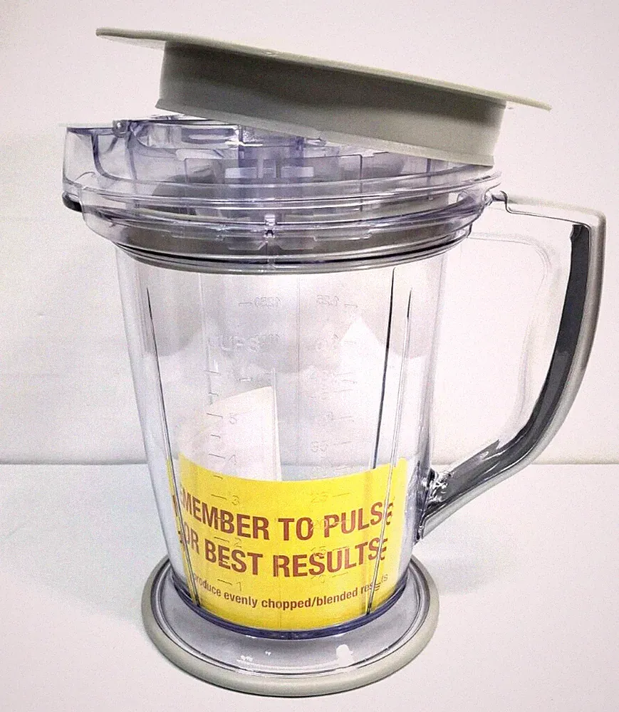 Ninja Master Prep QB900QP Food Processor 6 Cup Pitcher w/ Splash Guard & Lid