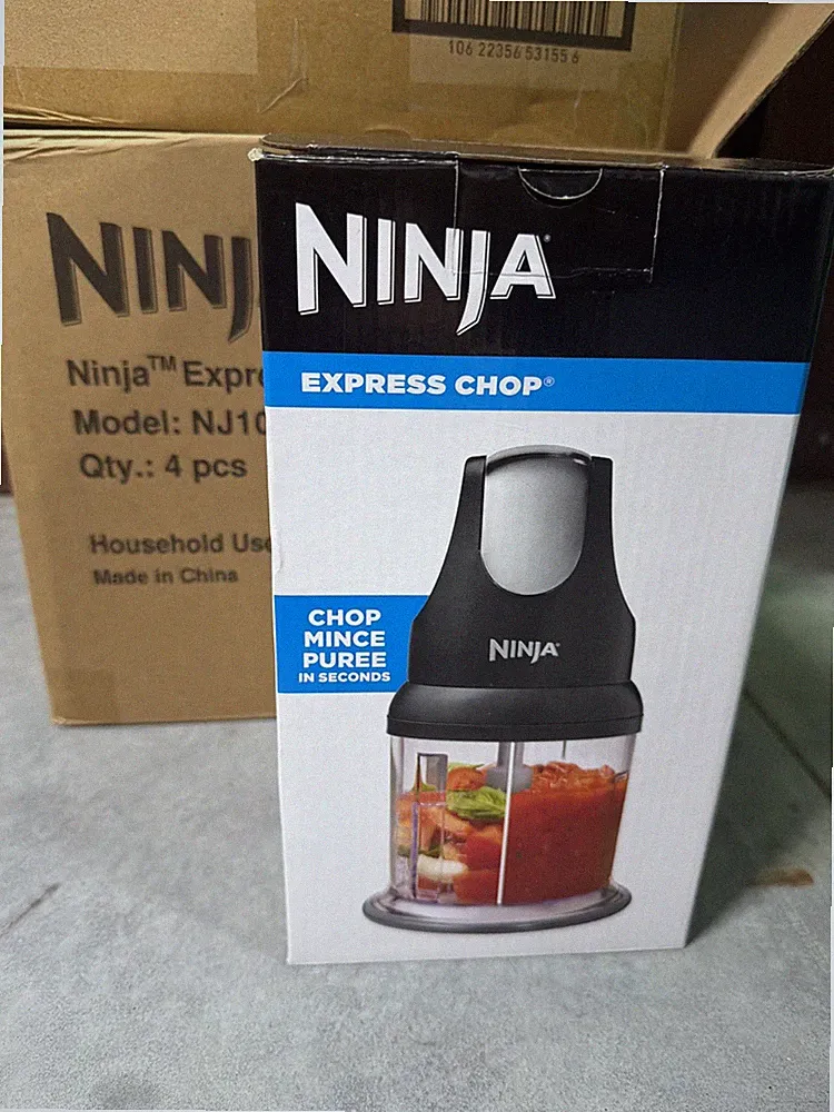 Ninja NJ100GR Express Chop Manual Food Processor for Chopping Mincing 16-Ounces