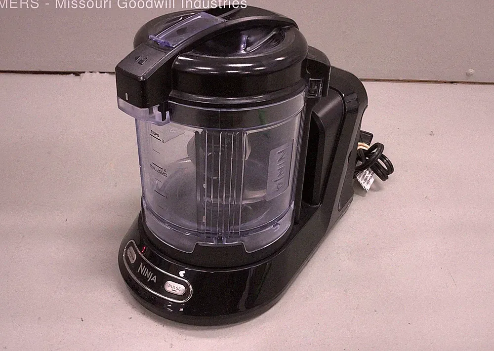 Ninja NN310 Nutri Ninja Food Processor Chopper Black 3-Cup Capacity