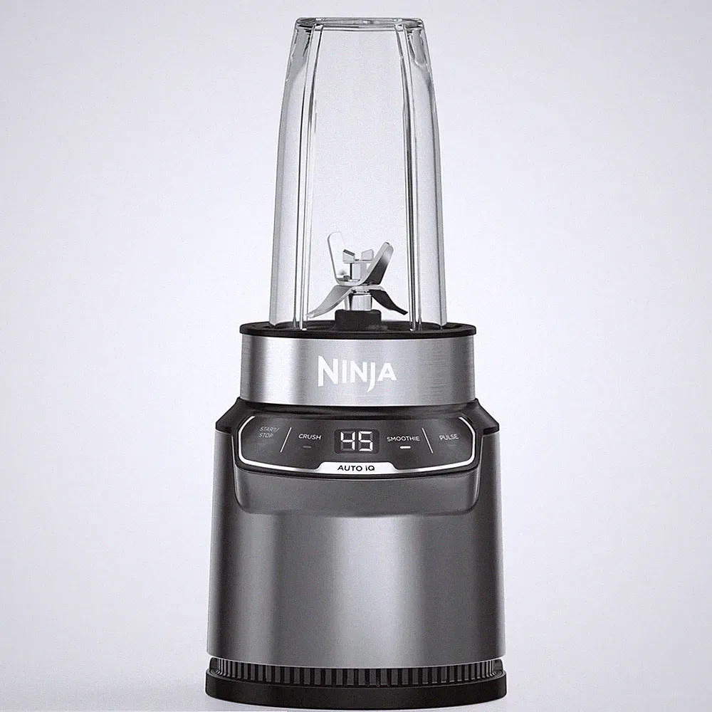 Ninja Nutri Pro Compact Personal Blender, 18Oz and 24-Oz To-Go Cups & Spout Lids