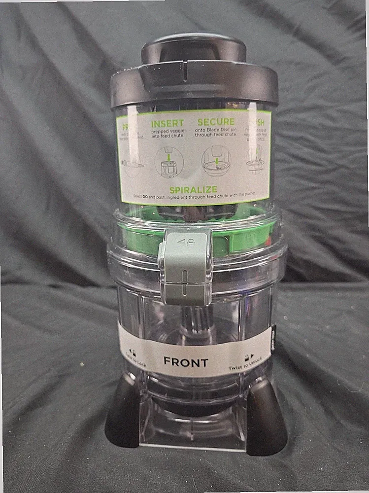 Ninja Precision Spiralizer Bowl Attachment with 1 Blade (Green) for CT682