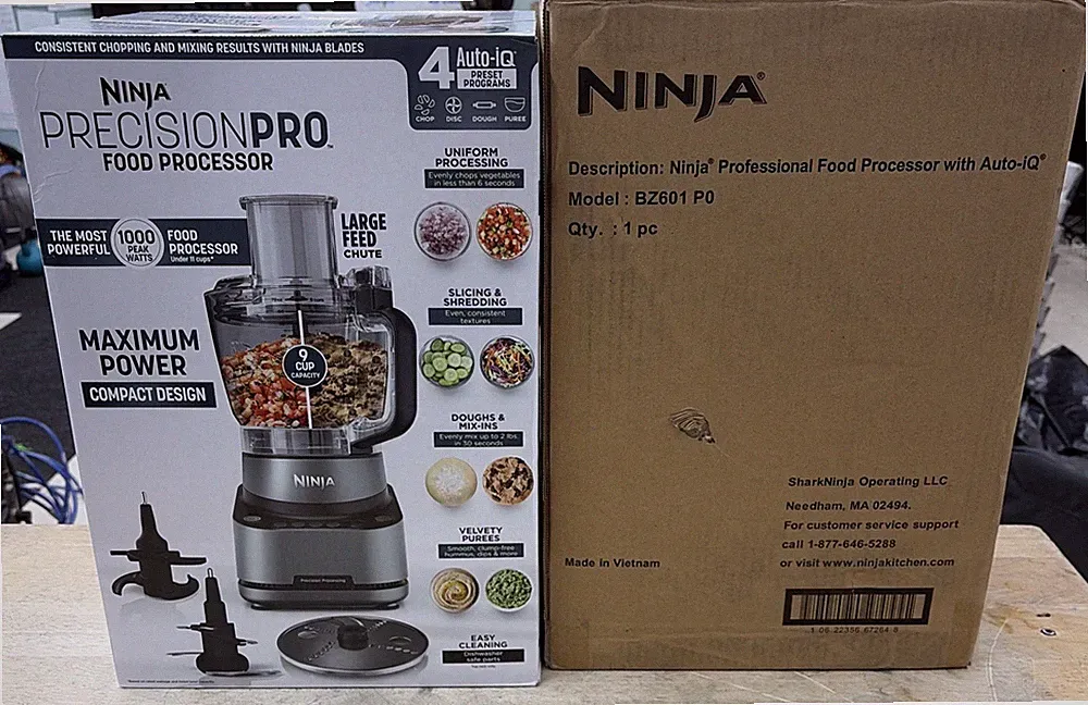 Ninja - PrecisionPro 9-Cup, 1000-Peak-Watt Food Processor for Chopping, Slicing