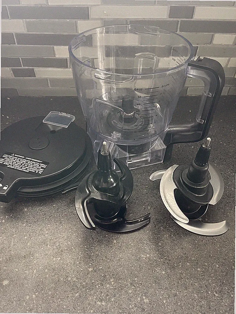 Ninja Pro Blender Food Processor Bowl 64 oz 8 Cup w/ 2 Blades 1 Dough BN Series