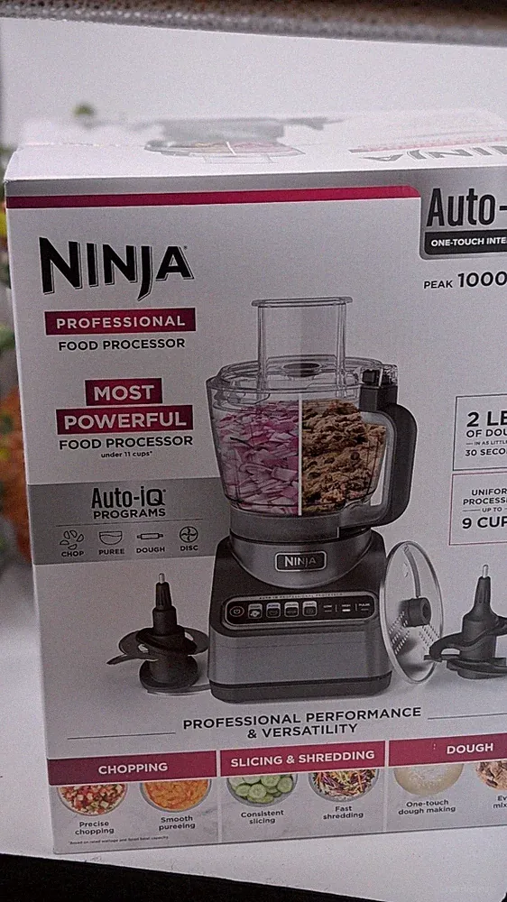 Ninja Professional 9-Cup Food Processor | 1000W Auto-iQ | NEW in Box
