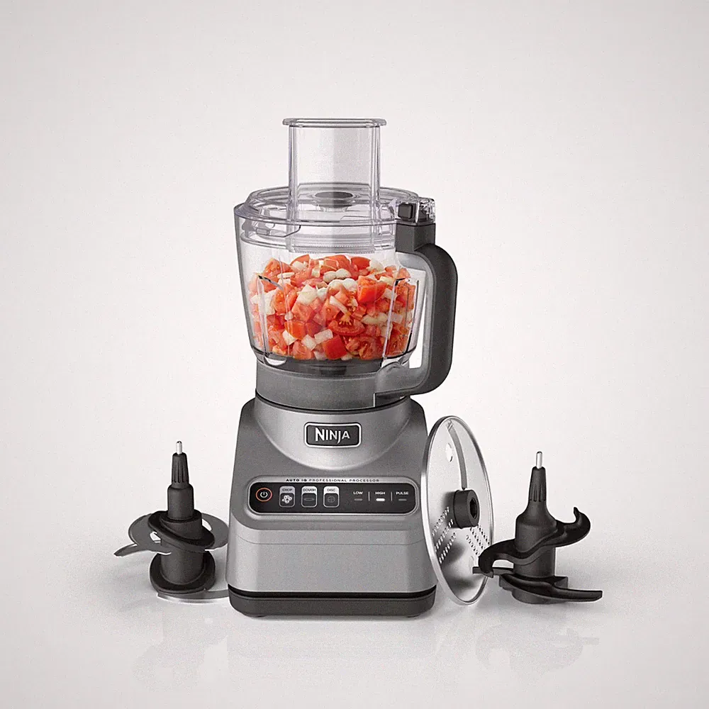 Ninja Professional 9 Cup Food Processor, 850 Watts, Auto-iQ Presets, Chop, Slice