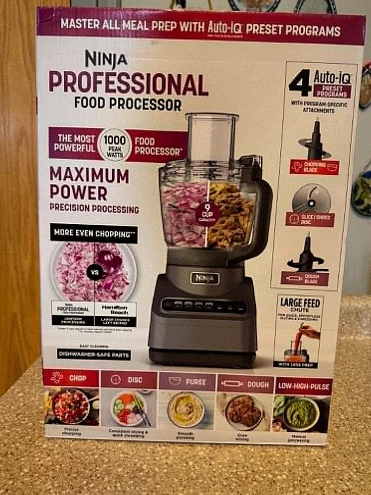 Ninja - Professional Plus Food Processor, 1000 Peak Watts, 9-Cup Capacity, 4...